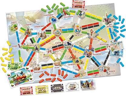 Les Aventuriers du Rail Mon Premier Voyage – Jeu de Société Enfant dès 6 Ans – Jeu de Stratégie Familial – 2 à 4 Joueurs – 15 à 30 Minutes – Version Française