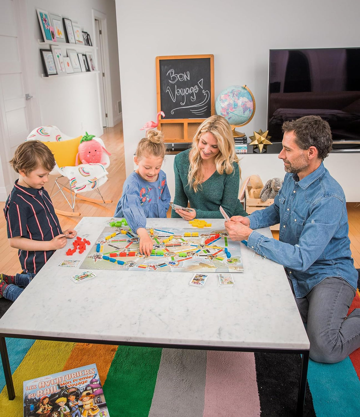 Les Aventuriers du Rail Mon Premier Voyage – Jeu de Société Enfant dès 6 Ans – Jeu de Stratégie Familial – 2 à 4 Joueurs – 15 à 30 Minutes – Version Française