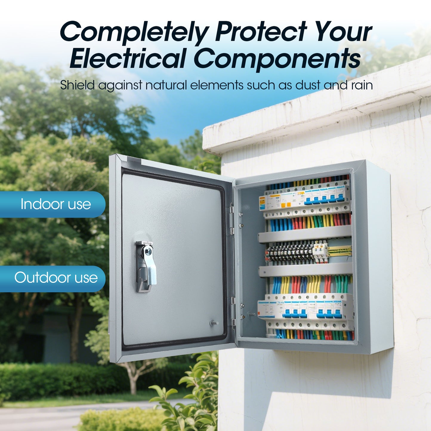Boîtier de Distribution Électrique Étanche – Boîte de Connexion Murale Inox Extérieur – Coffret Électrique