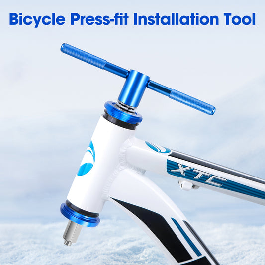 Outil Presse Roulement Vélo – Presse Boîtier Pédalier BB – Support Aluminium Axe Acier – Réparation Vélo