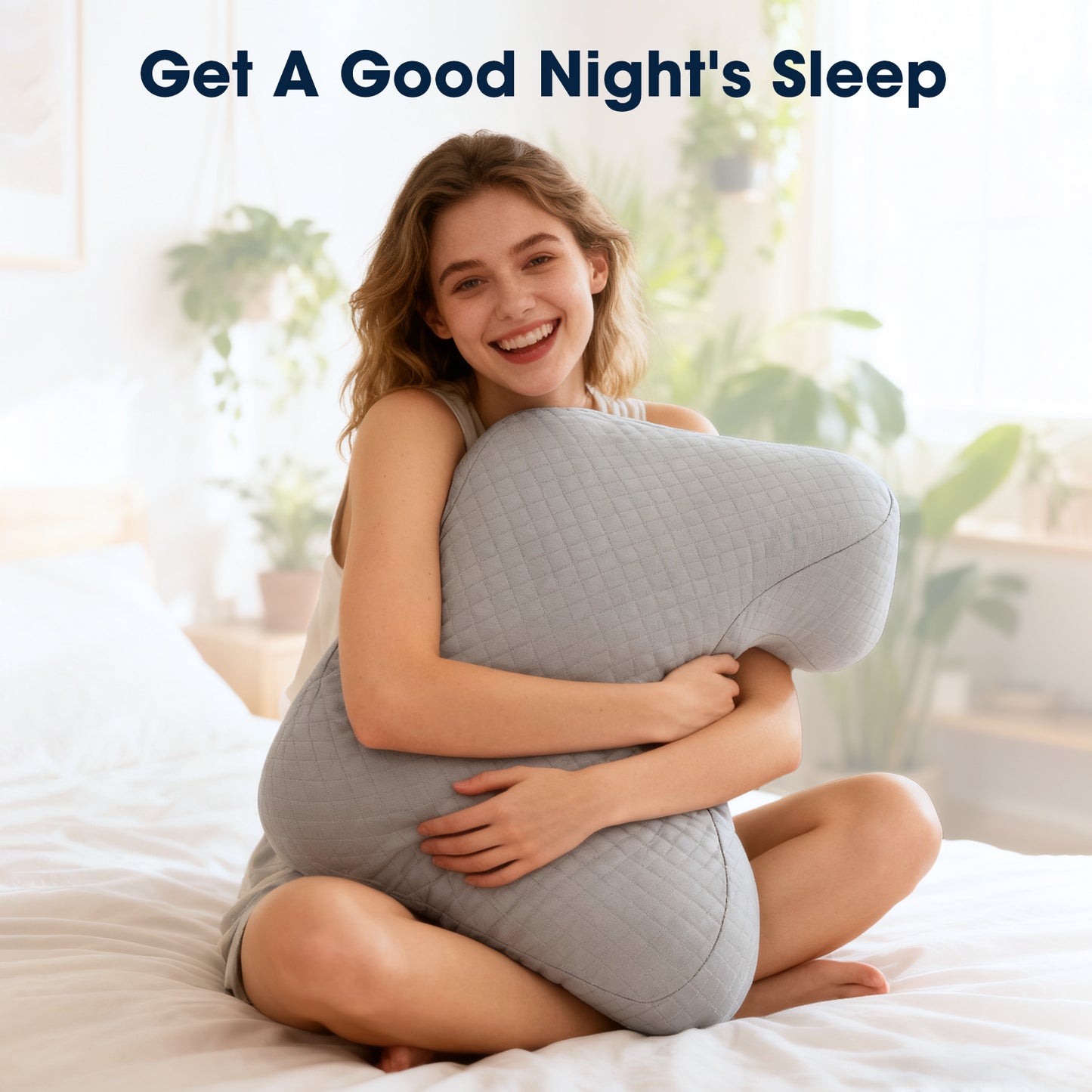 Oreiller Orthopédique Mémoire de Forme – Coussin Bras Dormeur Latéral – Soutien Cervical Anti-Douleur