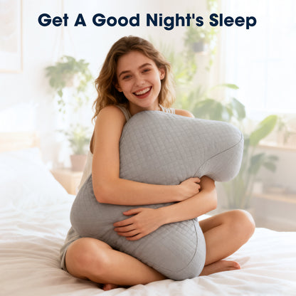 Oreiller en mémoire de forme profilé pour le couchage latéral