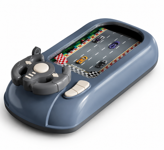 Jeu de Conduite Électronique pour Enfants avec Volant Interactif – Simulateur de Course Automobile – Jeu Éducatif de Réflexes – Cadeau Garçon et Fille