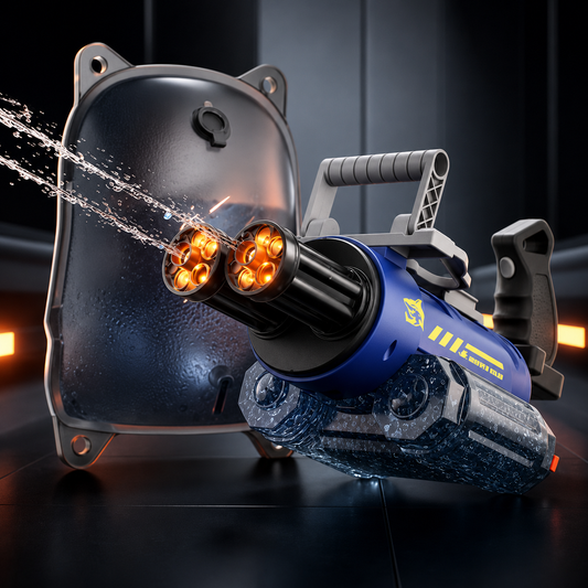 Pistolet à Eau Électrique Rechargeable avec Sac à Dos Réservoir – Lanceur à Jets d'Eau Haute Pression pour Enfants et Adultes – Jouet de Plage et Piscine