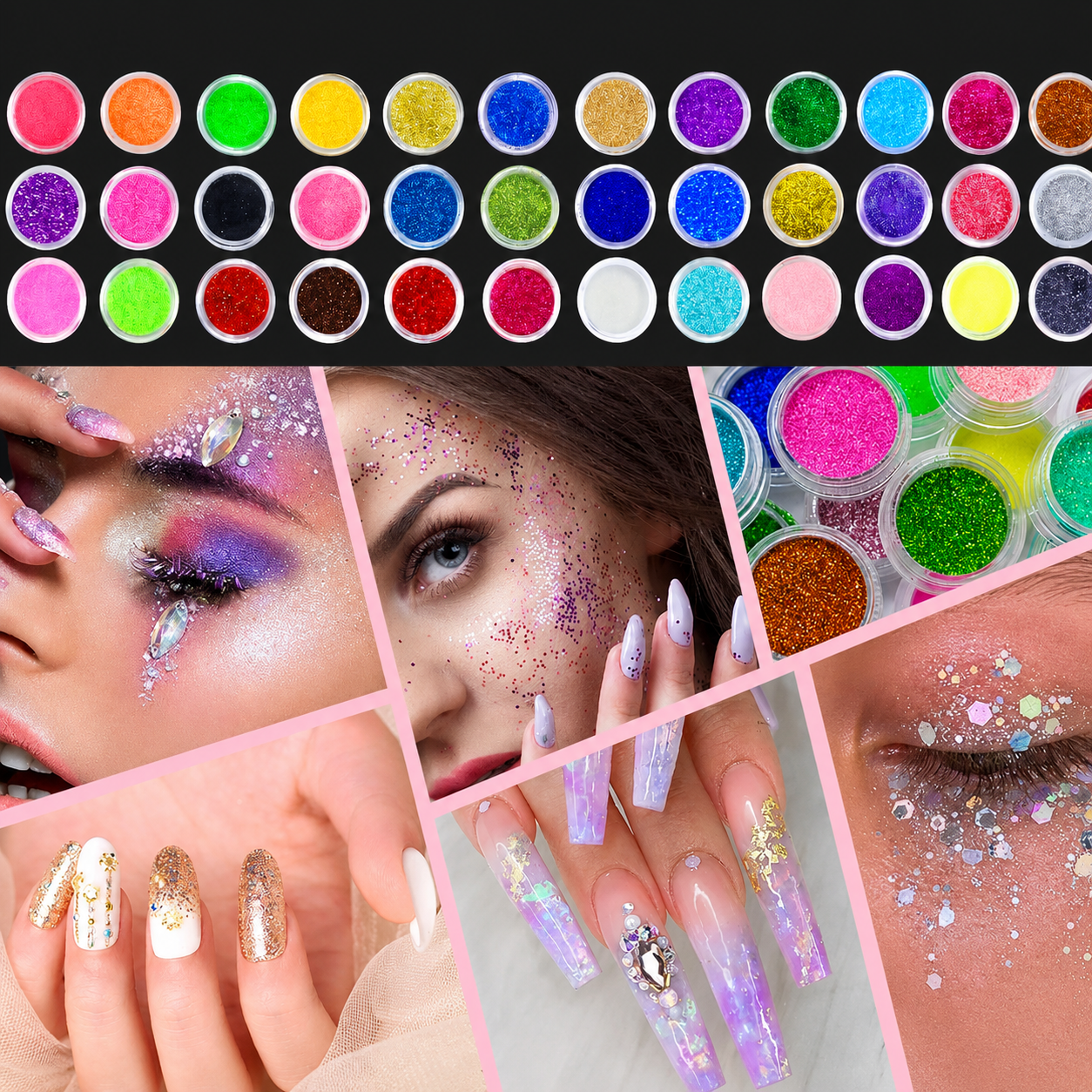 Kit Manucure Complet Gel UV – Lampe LED 180W, Ponceuse Électrique, Poudre Acrylique & Vernis Semi-Permanent