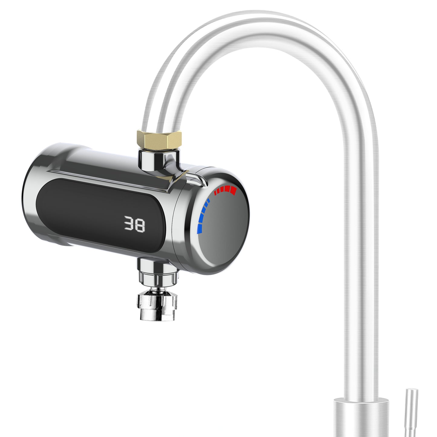 Robinet Chauffant Électrique Instantané – Mitigeur Eau Chaude/Froide avec Affichage Température – Installation Cuisine Salle de Bain