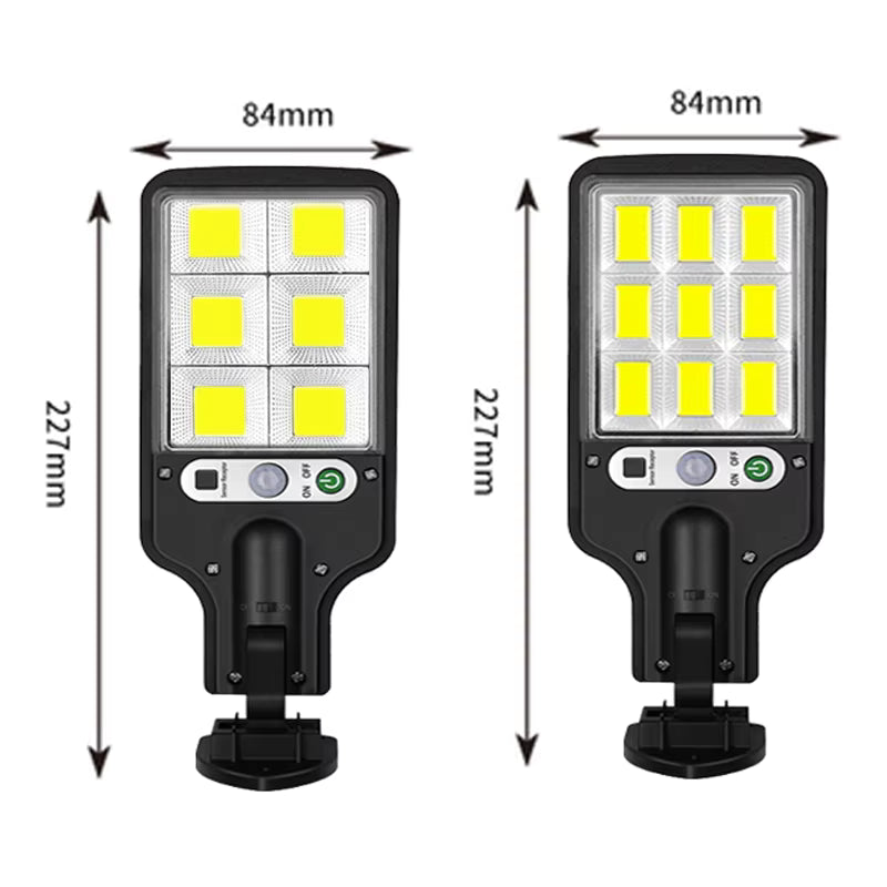 Lampe Solaire LED Extérieure Étanche – Détecteur de Mouvement – Télécommande