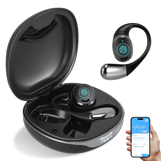 Écouteurs Bluetooth Sans Fil avec Écran LED – Casque Sport TWS Étanche avec Boîtier de Charge – Oreillettes Gaming HD pour Android et iPhone