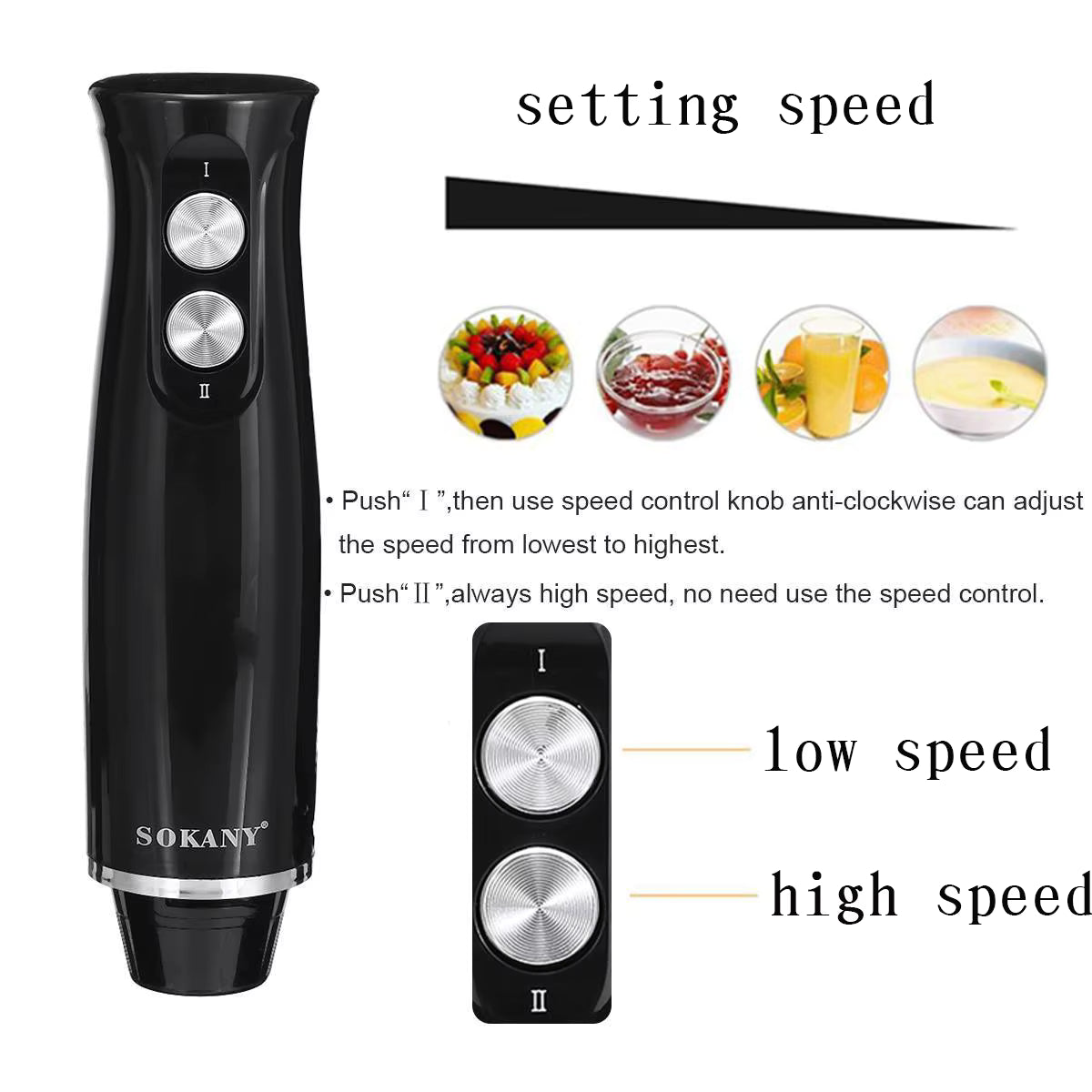 Mixeur Plongeant 4-en-1 500W – Lame Inox
