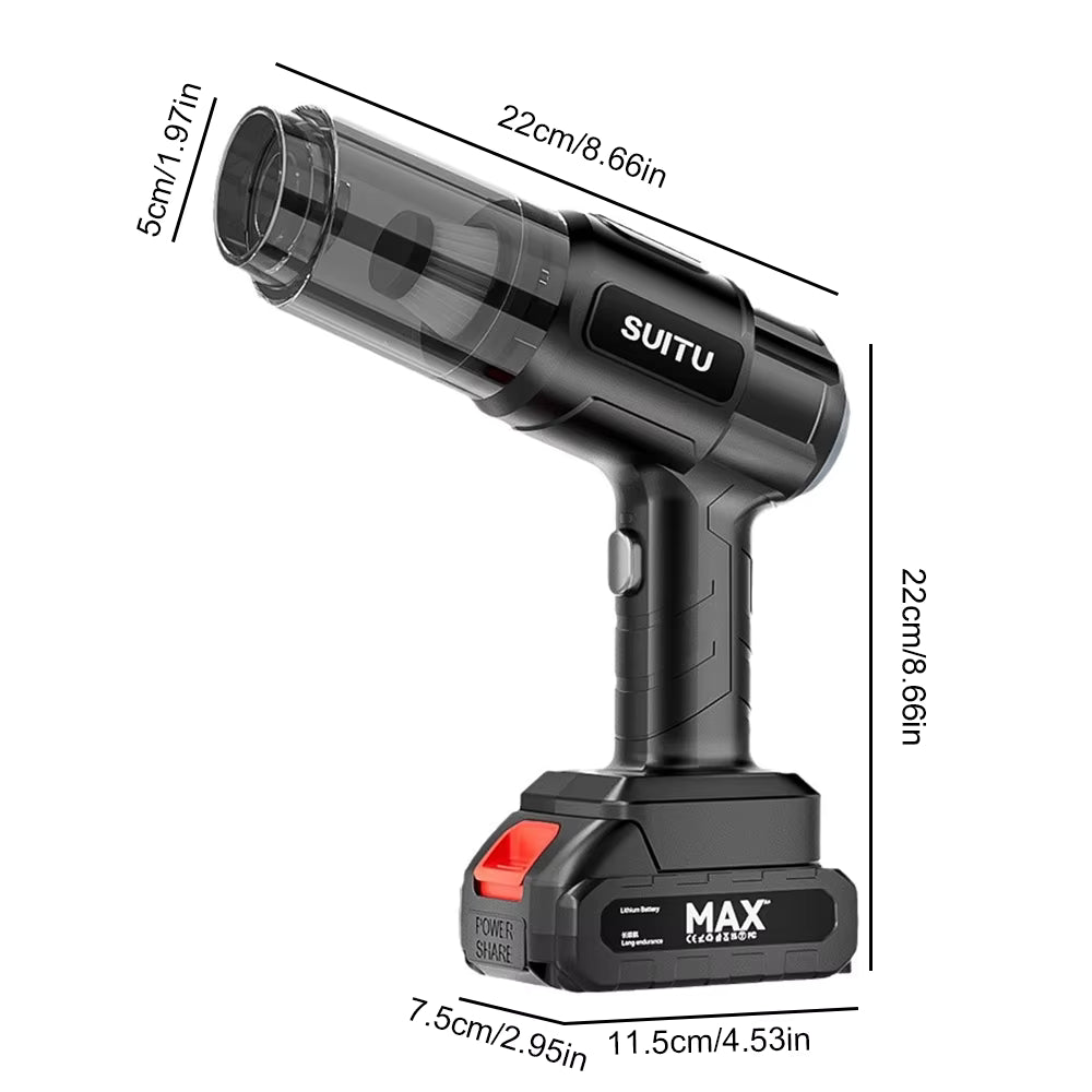 Aspirateur de voiture sans fil 5000 Pa haute puissance 1500 mAh