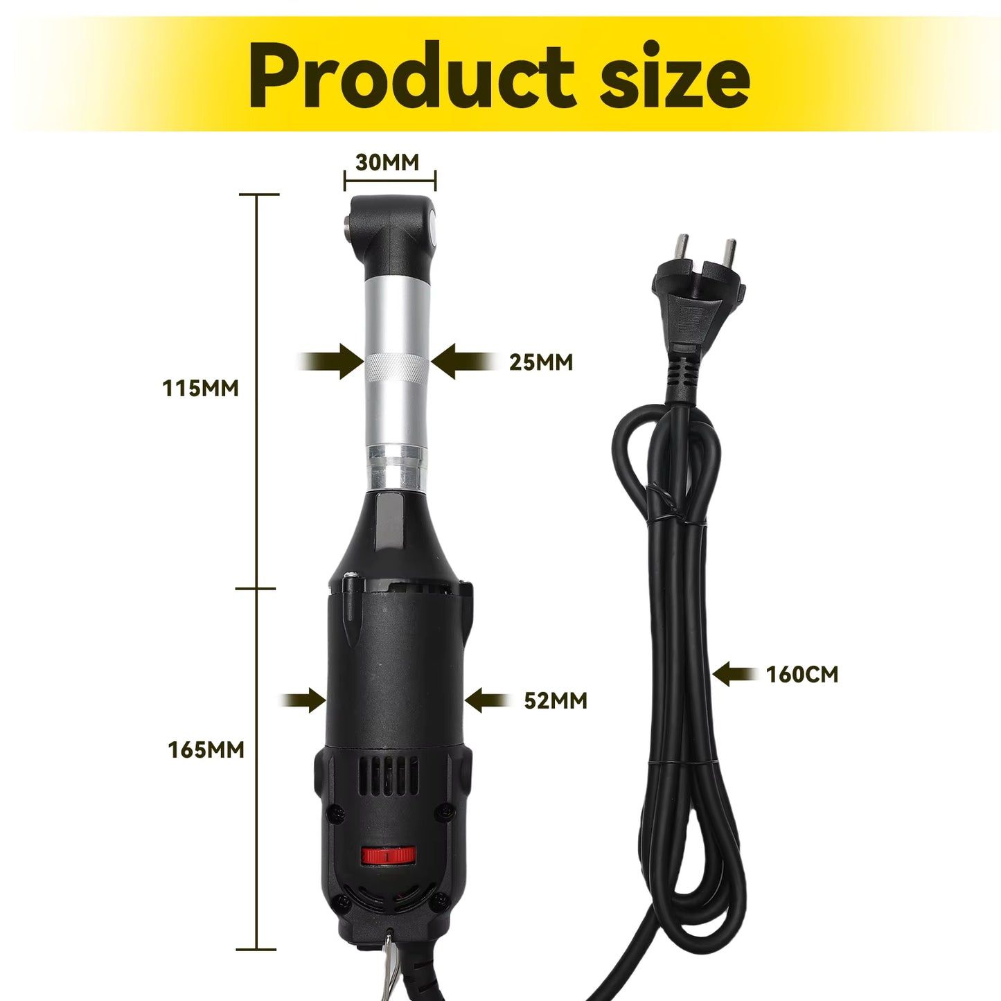 Meuleuse droite électrique 350 W à 6 vitesses pour meulage et polissage