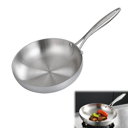 Poêle wok inox 304 24/28 cm épaisseur 2 mm