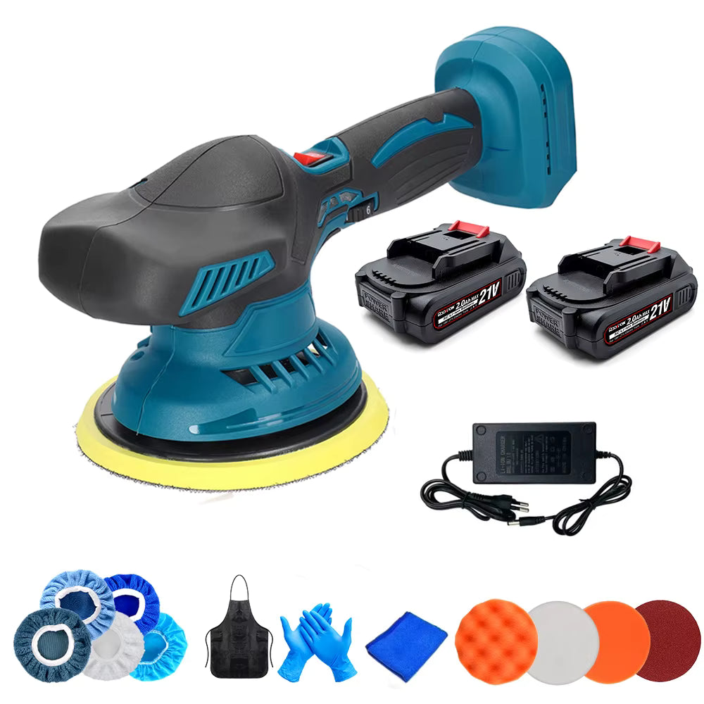 Polisseuse électrique sans fil 6 vitesses pour polissage et rénovation des surfaces