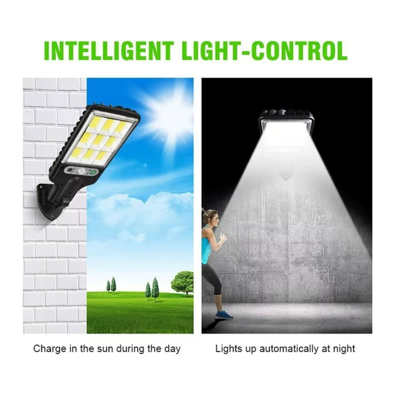 Lampe Solaire LED Extérieure Étanche – Détecteur de Mouvement – Télécommande