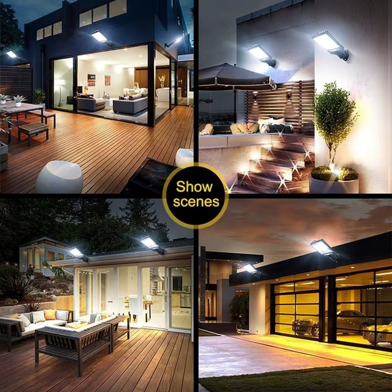 Lampe Solaire LED Extérieure Étanche – Détecteur de Mouvement – Télécommande