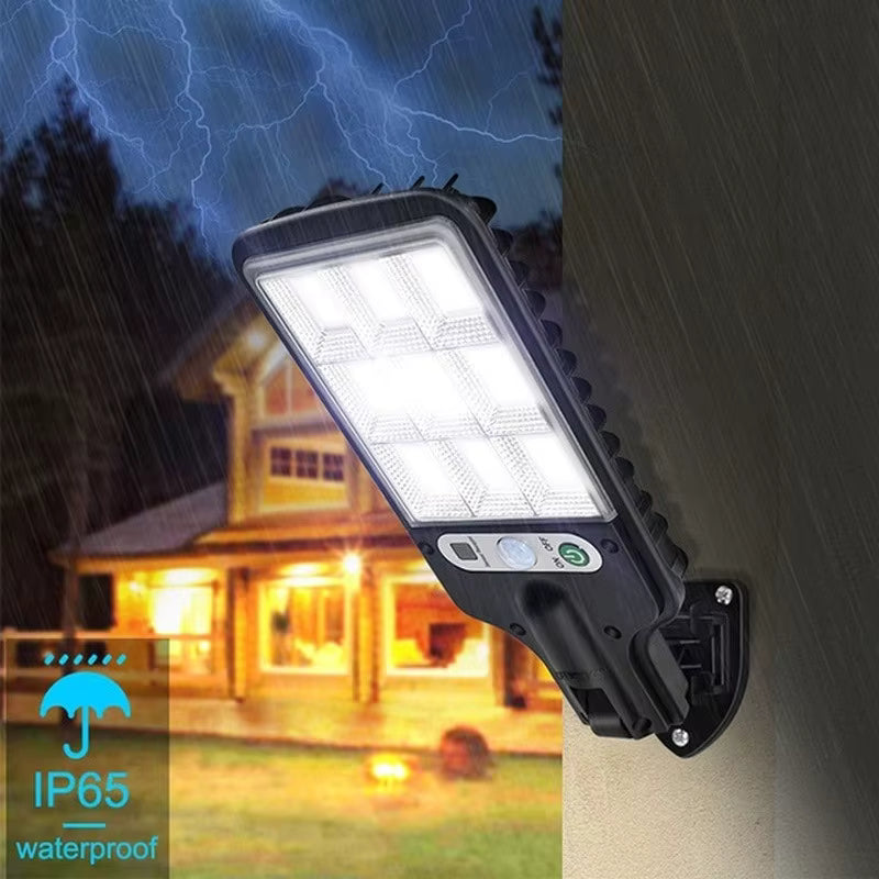 Lampe Solaire LED Extérieure Étanche – Détecteur de Mouvement – Télécommande