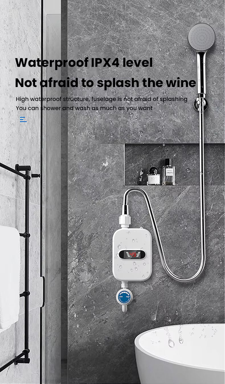 Chauffe-Eau Instantané 3500W – Robinet Chauffant avec Affichage Numérique