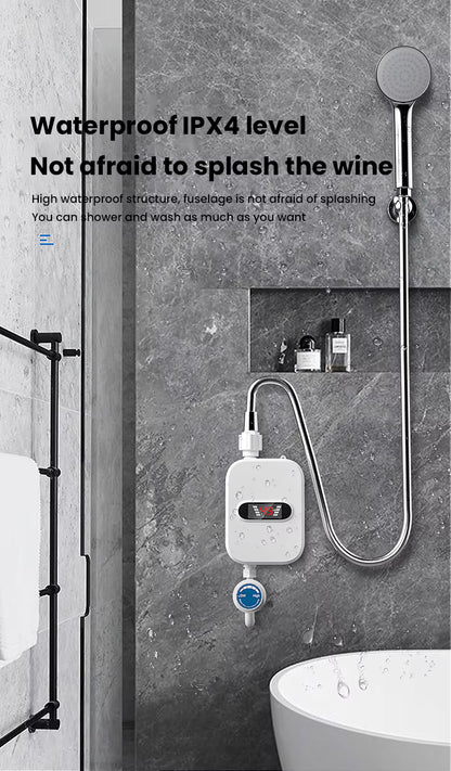 Chauffe-Eau Instantané 3500W – Robinet Chauffant avec Affichage Numérique