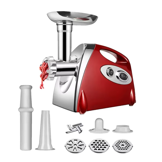 Hachoir à Viande Électrique 2800W – Broyeur à Saucisses avec 3 Plaques en Acier