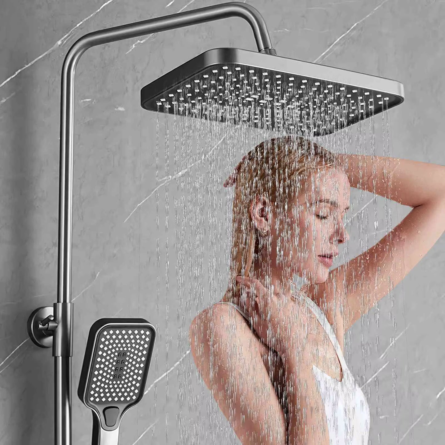 Ensemble de Douche avec Affichage Numérique – Mitigeur en Cuivre et Pommeau Haute Pression