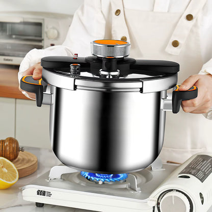 4L / 6L Stainless Steel Pressure Cooker – Gas Stovetop Cooker with Anti-Pressure Safety System