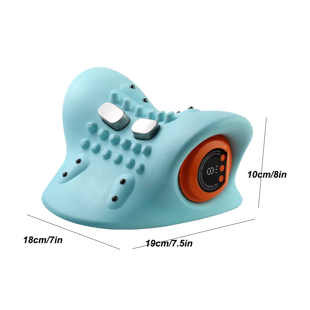 Masseur cervical électrique avec traction du cou et massage par points d’acupuncture