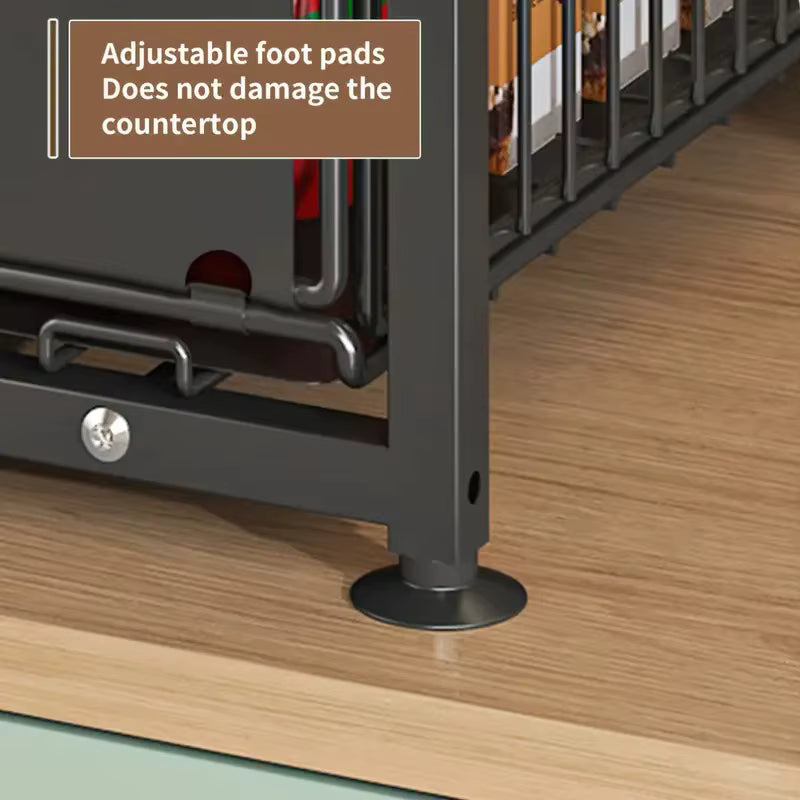 Organisateur d’armoire extractible 2 niveaux pour cuisine et sous évier