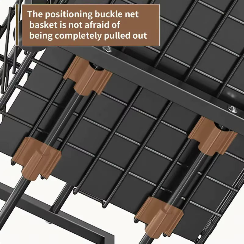 Organisateur d’armoire extractible 2 niveaux pour cuisine et sous évier