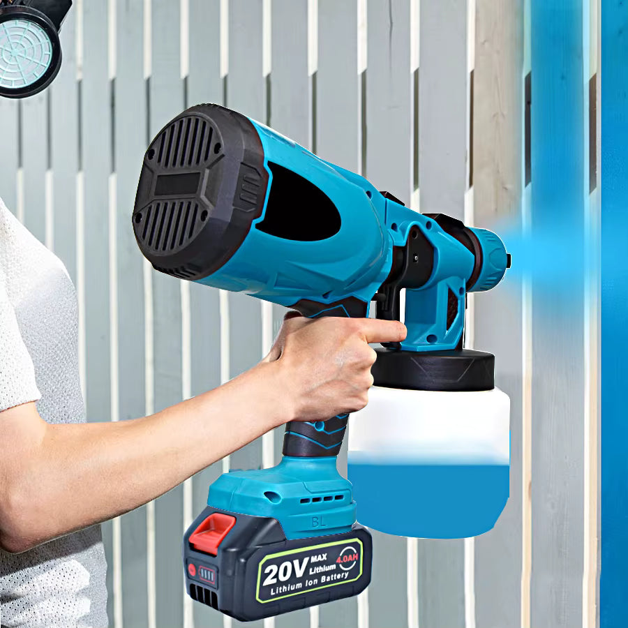Pistolet à Peinture Sans Fil 800 ml – Pulvérisateur Électrique Rechargeable pour Mur et Meuble