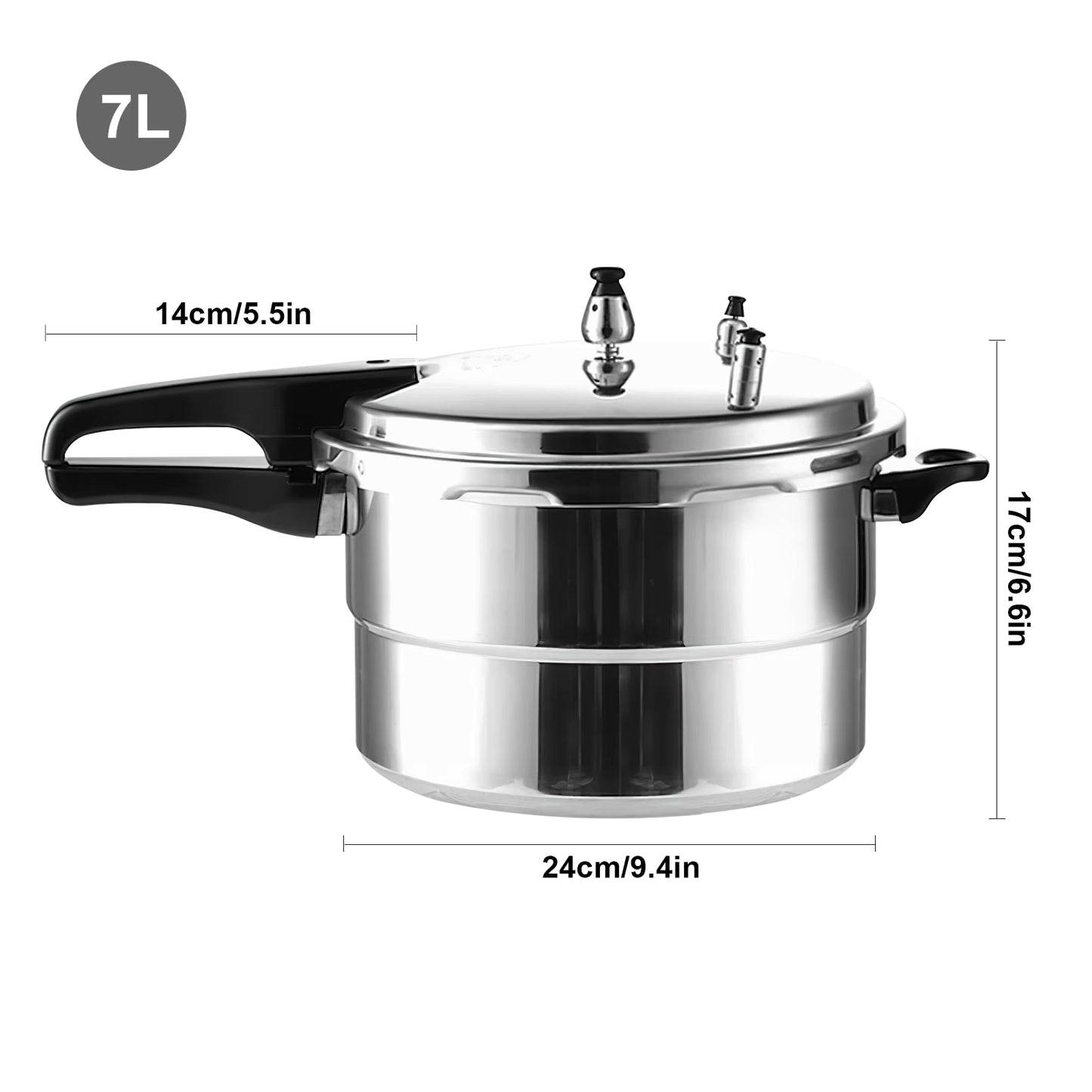 Cocotte-Minute Aluminium 4L / 6L – Gaz et Induction