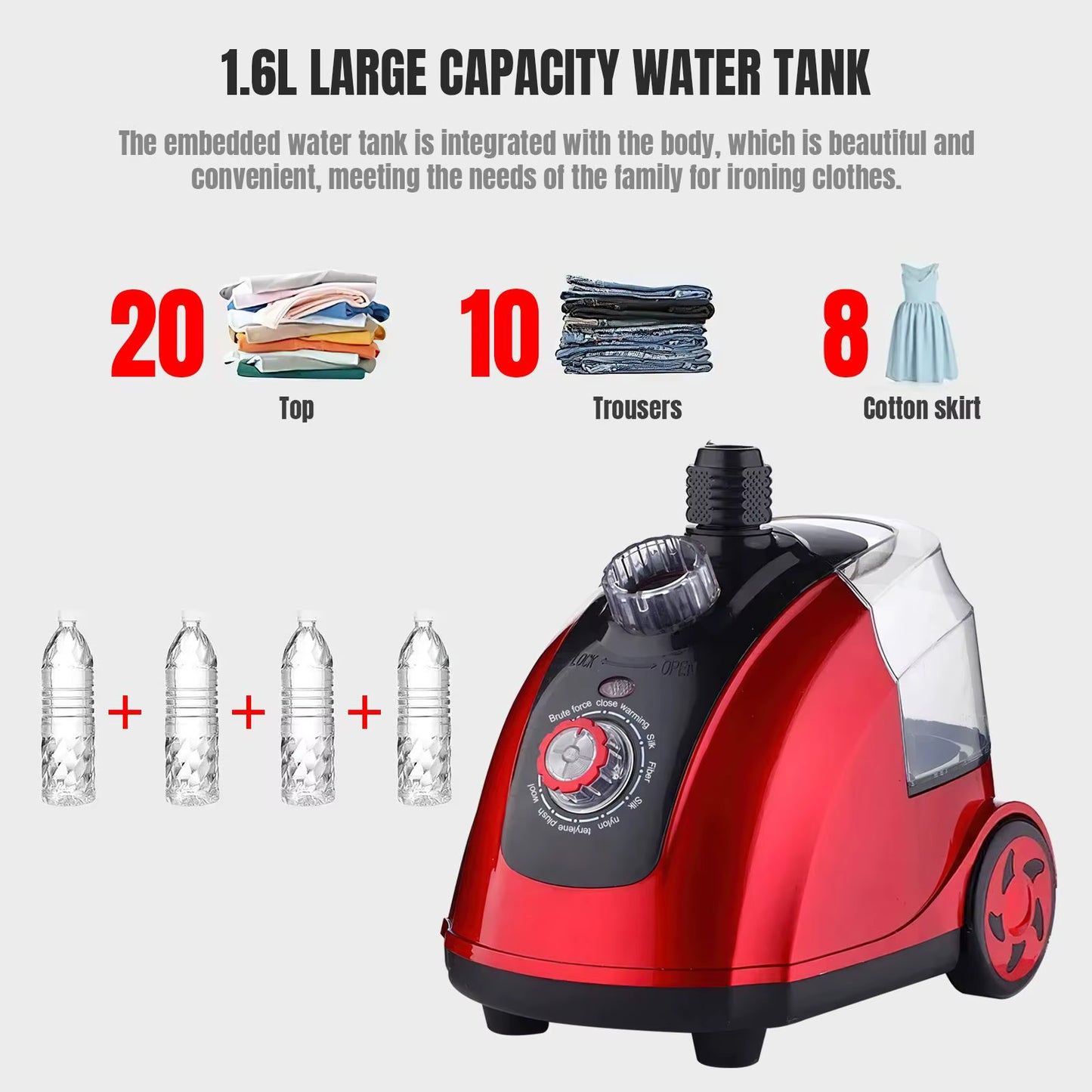 Défroisseur Vapeur Vertical 1800W 1,8L – 11 Réglages