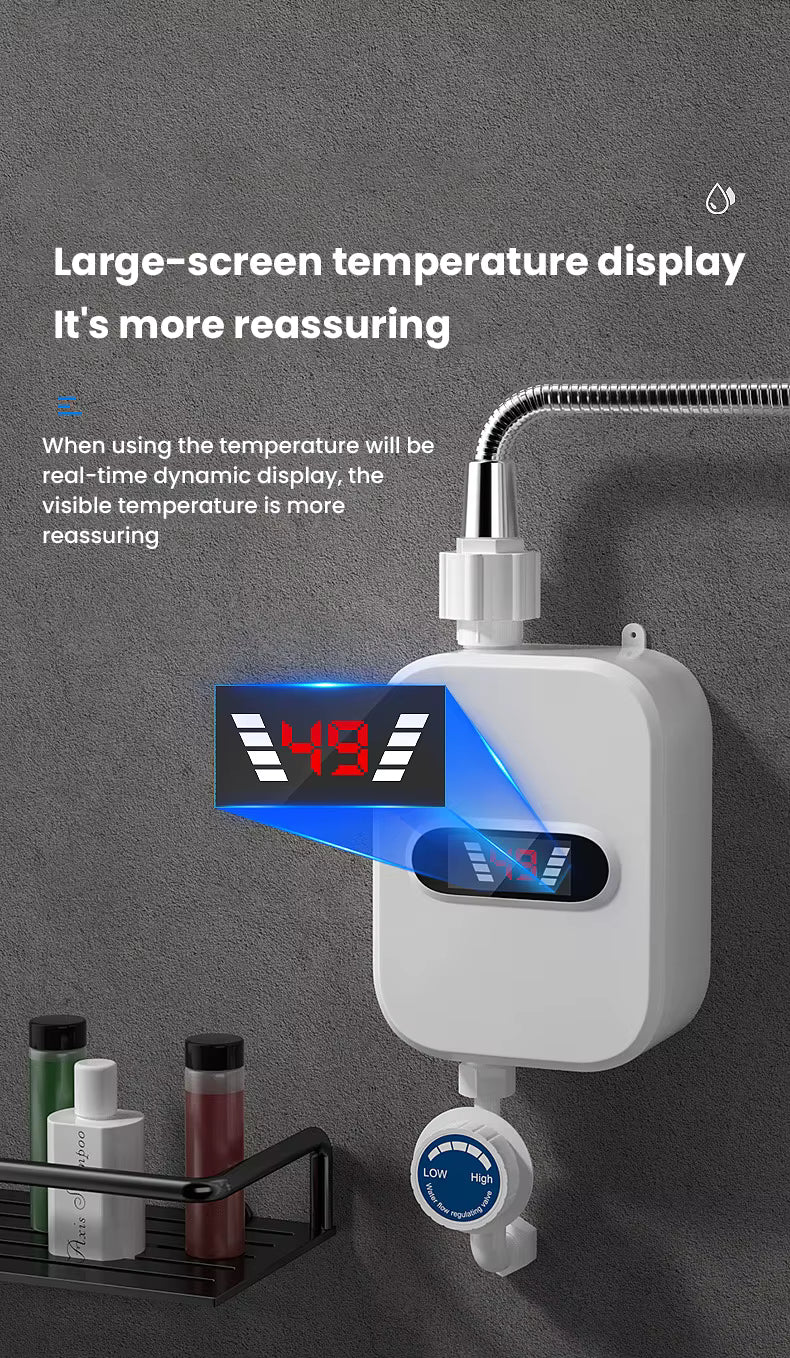 Chauffe-Eau Instantané 3500W – Robinet Chauffant avec Affichage Numérique