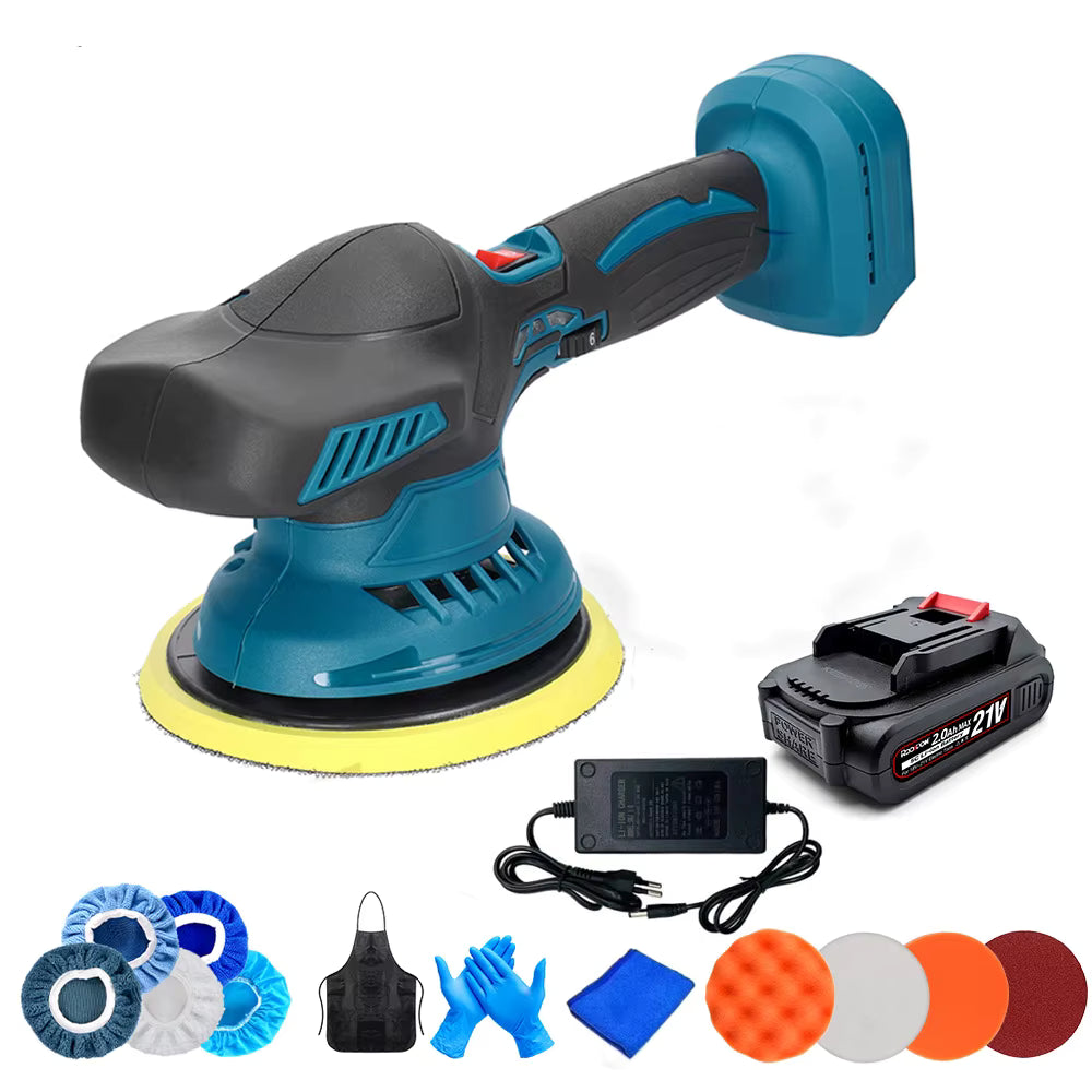 Polisseuse électrique sans fil 6 vitesses pour polissage et rénovation des surfaces