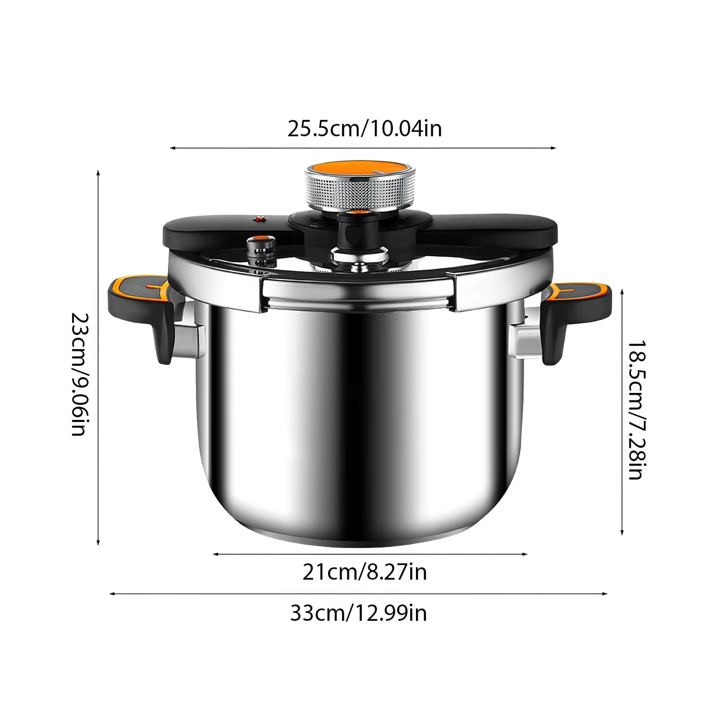 Cocotte-Minute Inox 4L / 6L – Autocuiseur Gaz avec Sécurité Anti-Pression