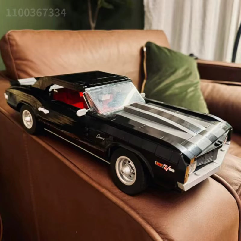 Voiture Vintage Noire 1456 Pièces – Kit Construction Modèle Course Adulte