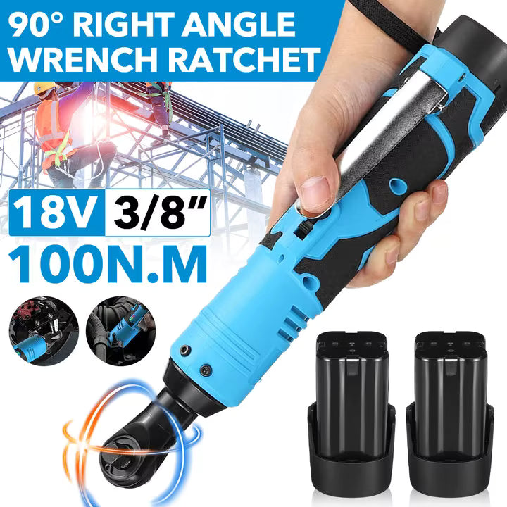 Clé à chocs électrique sans fil 18 V 3/8 pouce à angle droit