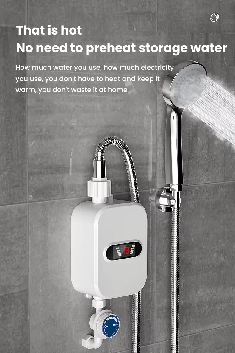 Chauffe-Eau Instantané 3500W – Robinet Chauffant avec Affichage Numérique