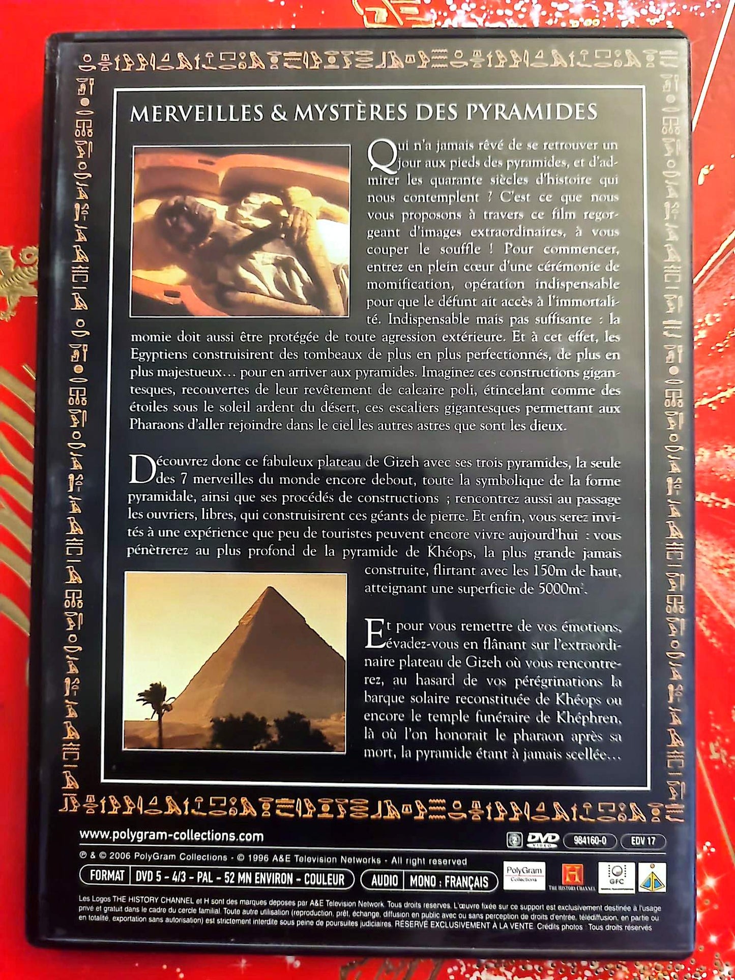 L’Égypte des Pharaons – Merveilles & Mystères des Pyramides – DVD Documentaire – History Channel