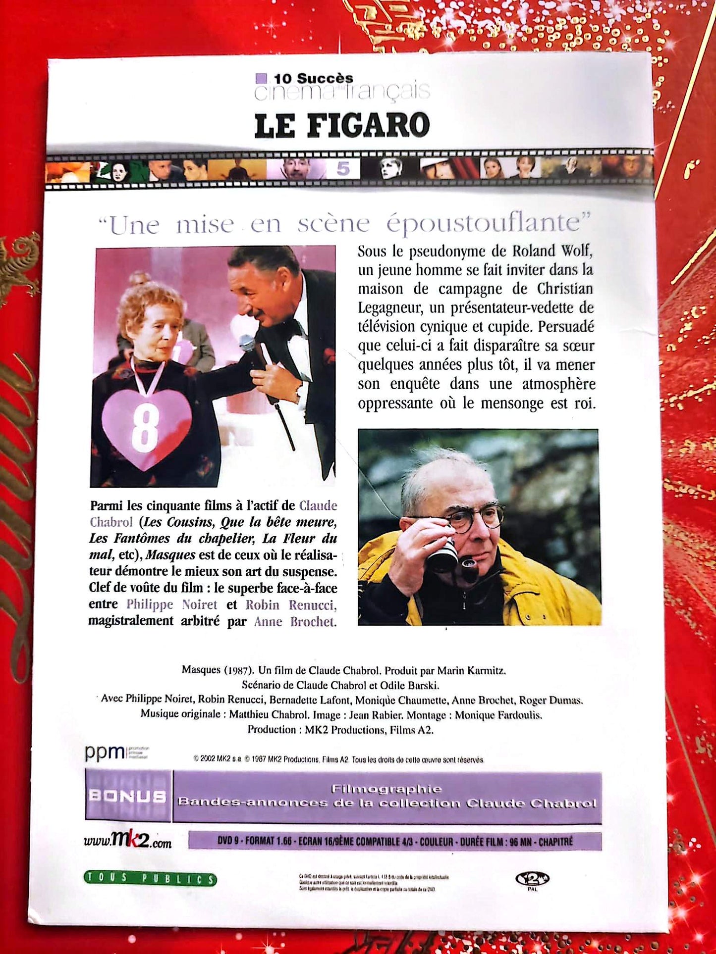 Masques – DVD – Film Policier Français – Philippe Noiret – Claude Chabrol