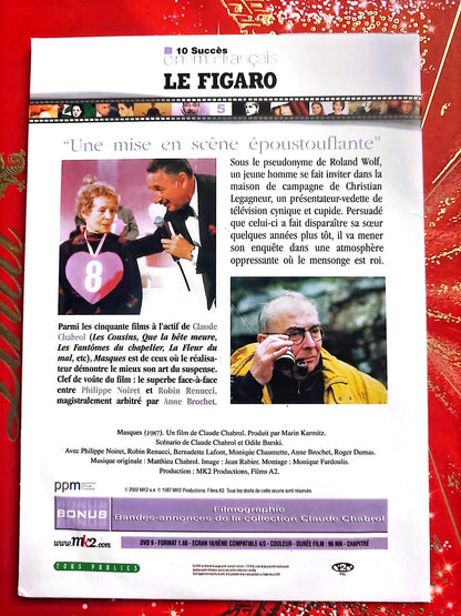 Masques – DVD – Film Policier Français – Philippe Noiret – Claude Chabrol