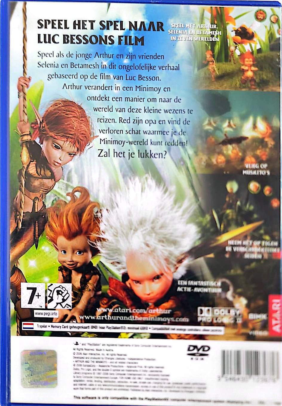 Arthur and the Minimoys PS2 PlayStation 2 PAL Jeu d’Aventure Action Atari Néerlandais