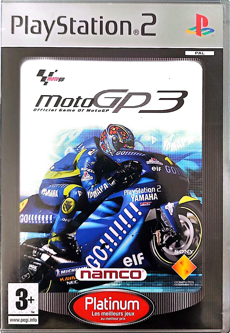 MotoGP 3 Platinum PS2 PlayStation 2 PAL Jeu de Course Moto Officiel Namco