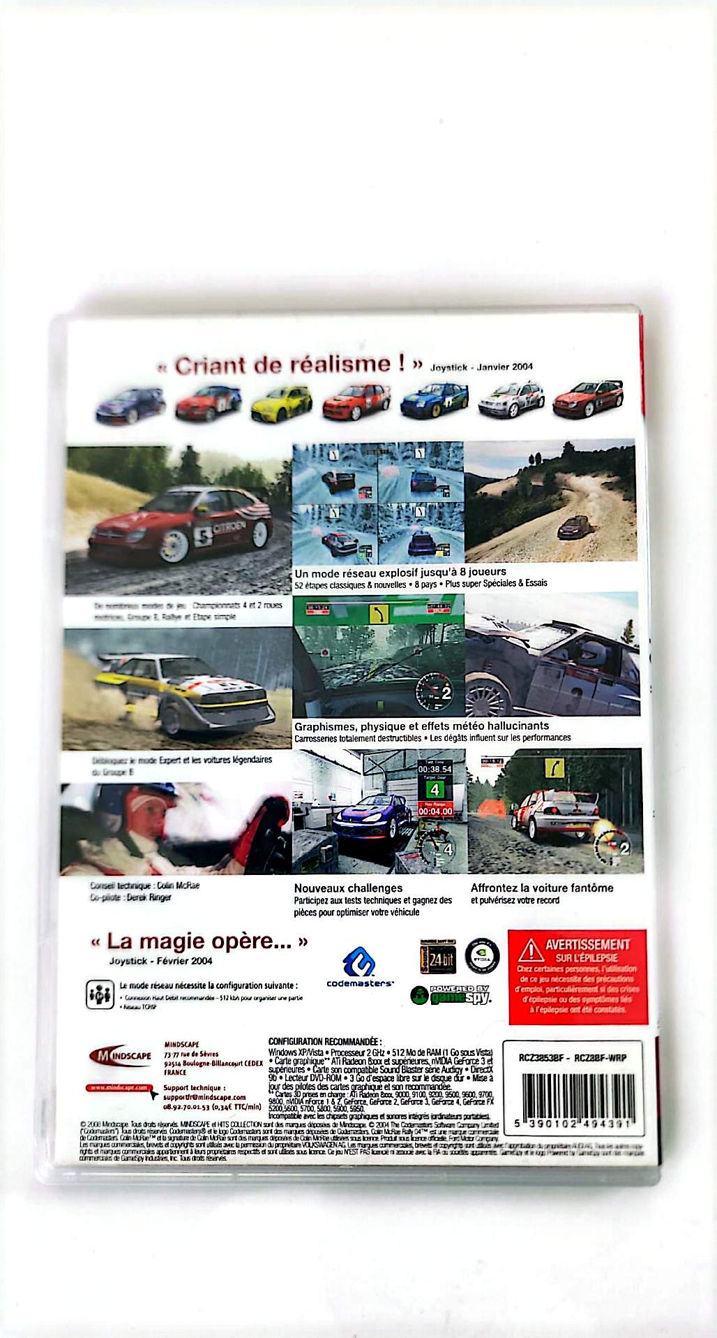 Colin McRae Rally 04 – Jeu PC DVD-ROM | Codemasters | Hits Collection | Version Française
