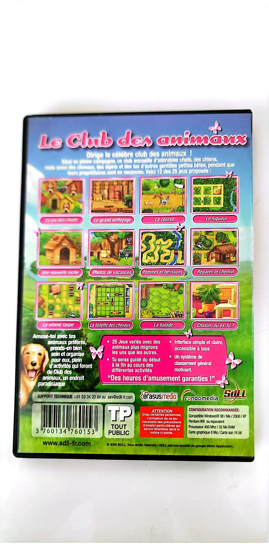 Le Club des Animaux – Jeu PC CD-ROM | SDLL | 25 Jeux Éducatifs | Enfants | Version Française