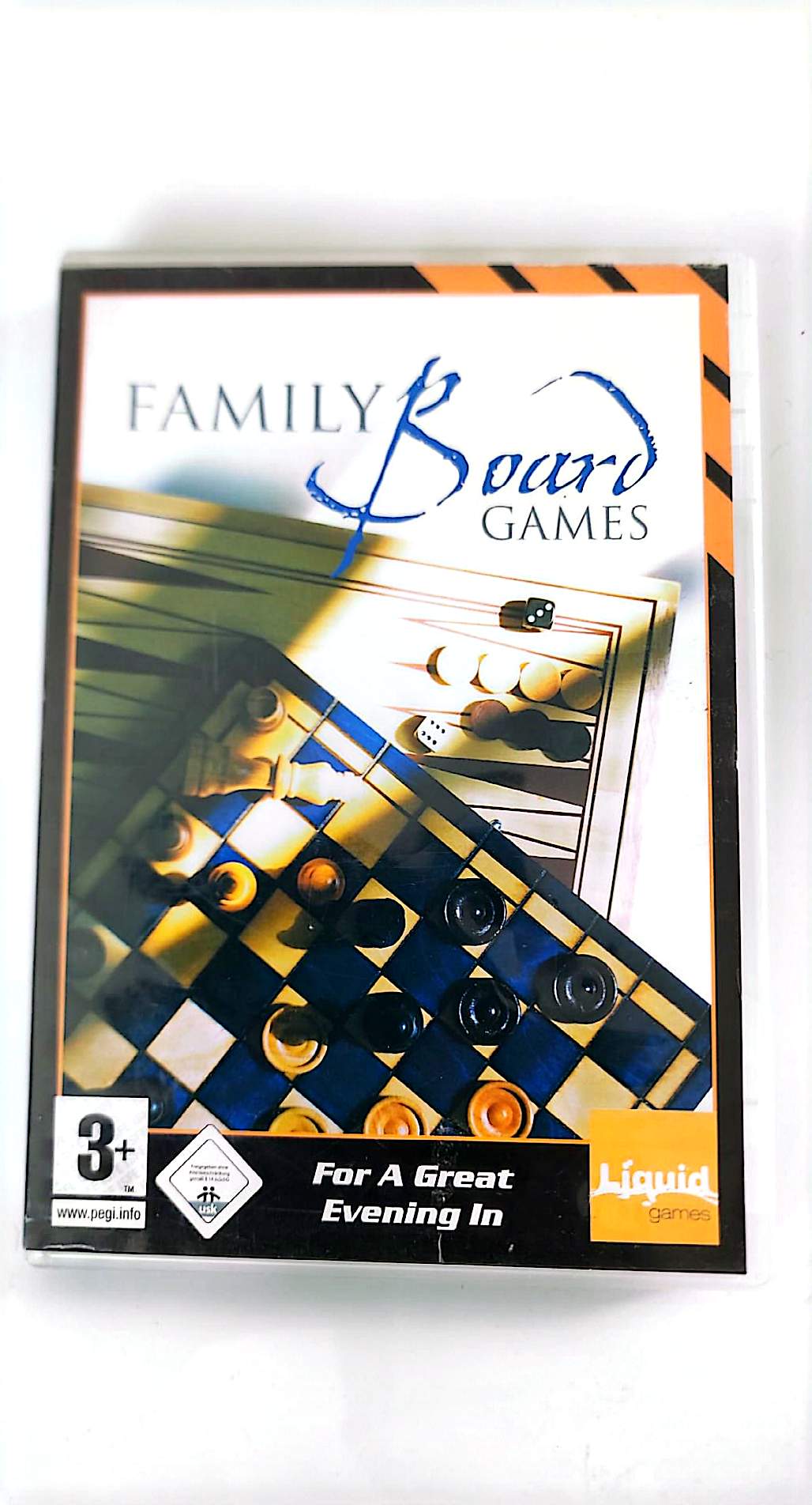 Family Board Games – Jeu PC CD-ROM | Liquid Games | Échècs, Dames, Backgammon, Sudoku | PAL