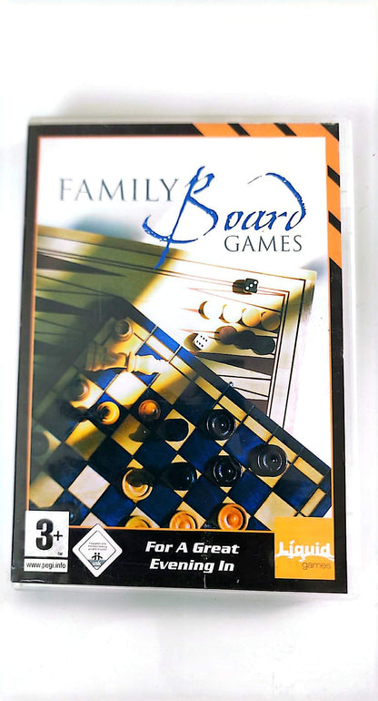 Family Board Games – Jeu PC CD-ROM | Liquid Games | Échècs, Dames, Backgammon, Sudoku | PAL