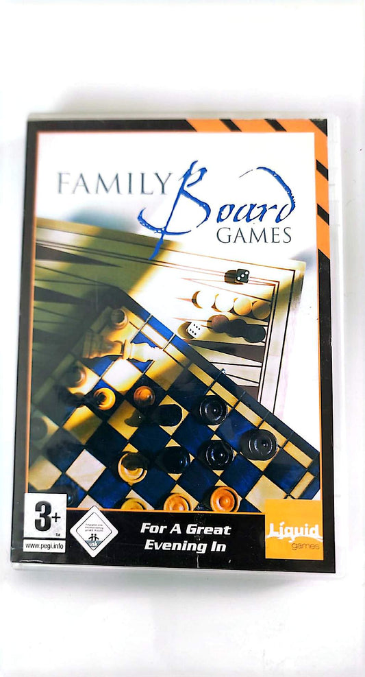 Family Board Games – Jeu PC CD-ROM | Liquid Games | Échècs, Dames, Backgammon, Sudoku | PAL