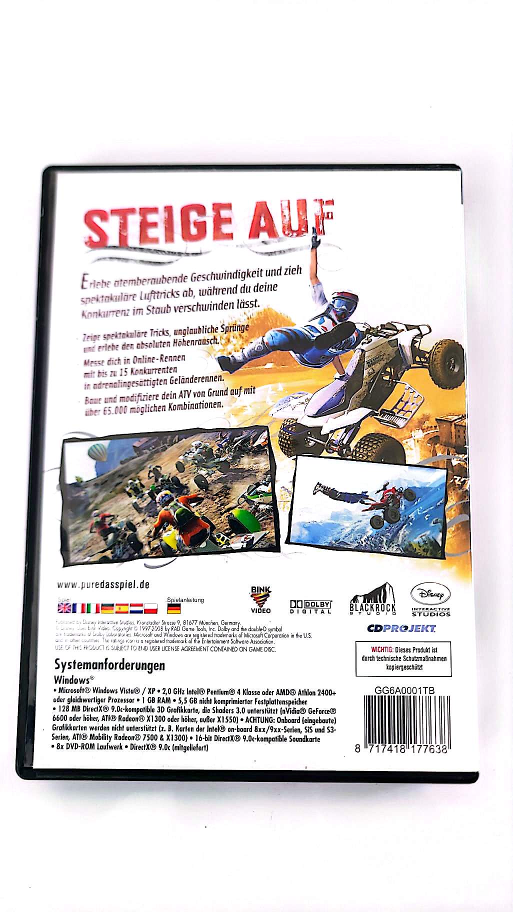 Pure – Jeu PC DVD-ROM | Disney Interactive Studios | Course Quad ATV Off-Road | Multilingue