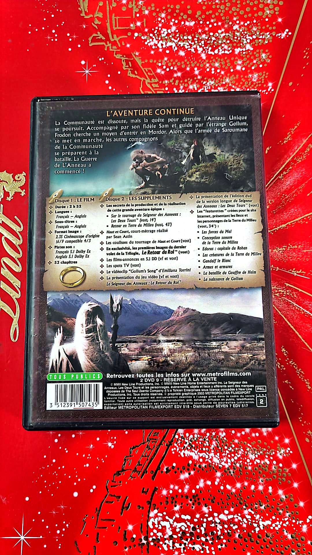 DVD : le seigneur des anneaux les deux tours en