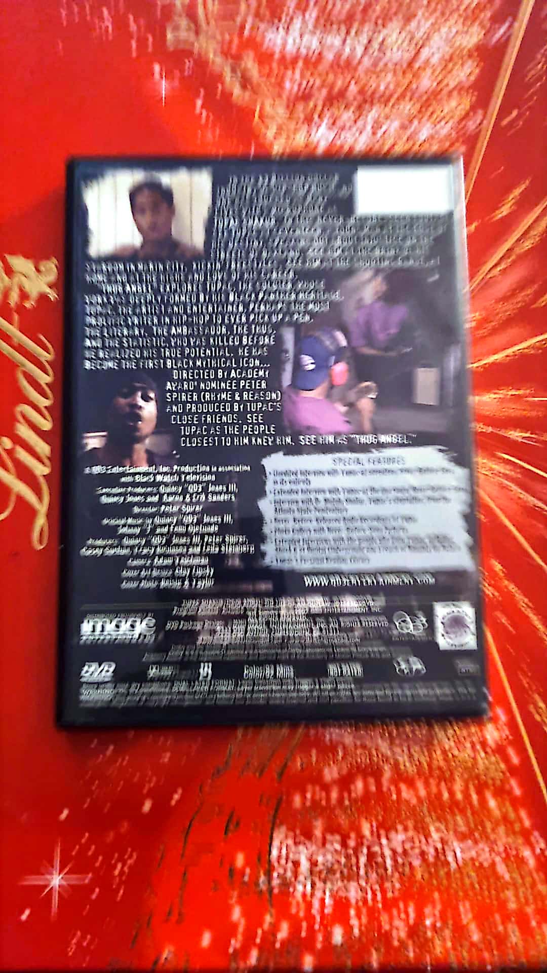 DVD Tupac Shakur thug angel the life of an outlaw